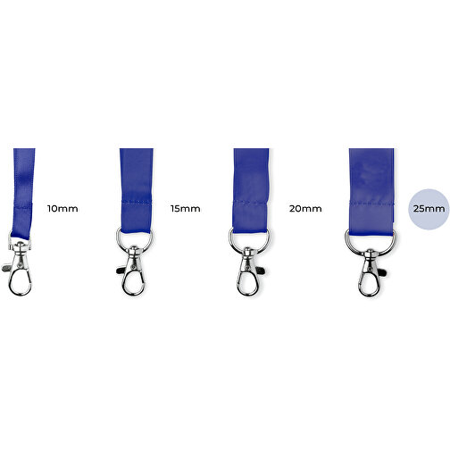 25 Mm Satin Sicherheits Lanyard , karibikblau, Satin, 92,00cm x 2,50cm (Länge x Breite), Bild 2