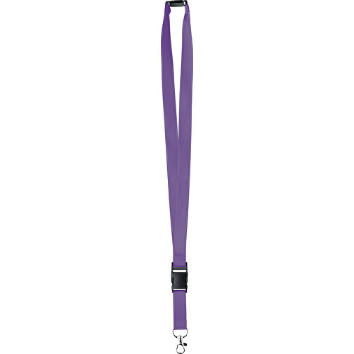 20 Mm Satin Sicherheits Lanyard , lila, Satin, 92,00cm x 2,00cm (Länge x Breite), Bild 1