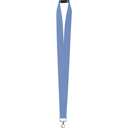 25 Mm Satin Sicherheits Lanyard , taubenblau, Satin, 90,00cm x 2,50cm (Länge x Breite), Bild 1