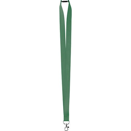 20 Mm Satin Sicherheits Lanyard , grün, Satin, 90,00cm x 2,00cm (Länge x Breite), Bild 1