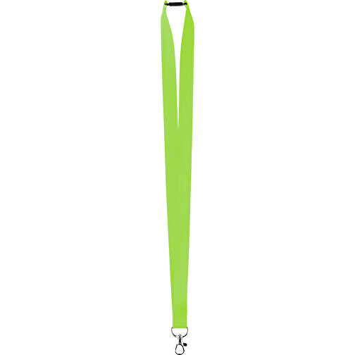 20 Mm Satin Sicherheits Lanyard , apfelgrün, Satin, 90,00cm x 2,00cm (Länge x Breite), Bild 1