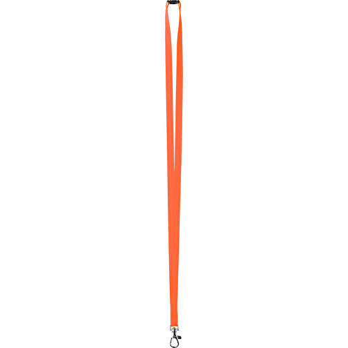 10 Mm Satin Sicherheits Lanyard , orange, Satin, 90,00cm x 1,00cm (Länge x Breite), Bild 1