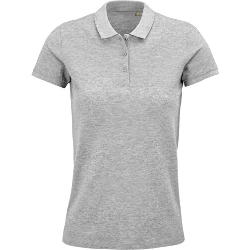 Polo Shirt - Planet Women , Sol´s, graue heide, Organische Baumwolle, XS, 61,00cm x 39,00cm (Länge x Breite), Bild 1