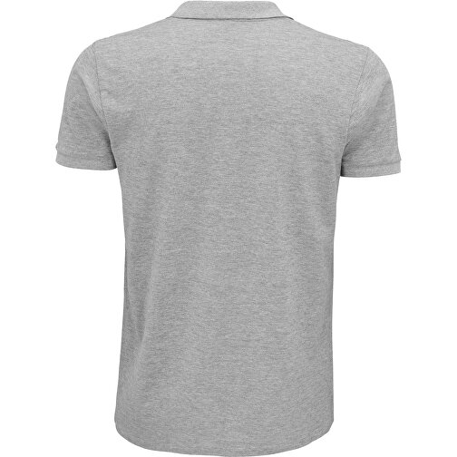 Polo Shirt - Planet Men , Sol´s, graue heide, Organische Baumwolle, M, 72,00cm x 52,00cm (Länge x Breite), Bild 2