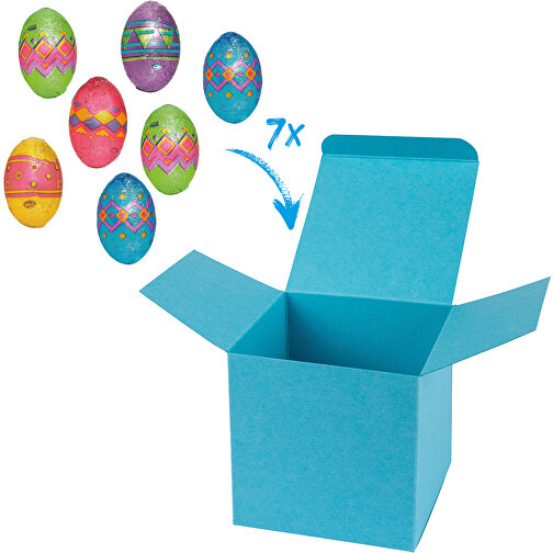 ColorBox Happy Eggs - Hellblau , hellblau, Pappe, 5,50cm x 5,50cm x 5,50cm (Länge x Höhe x Breite), Bild 1