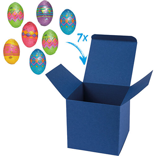 ColorBox Happy Eggs - Dunkelblau , dunkelblau, Pappe, 5,50cm x 5,50cm x 5,50cm (Länge x Höhe x Breite), Bild 1