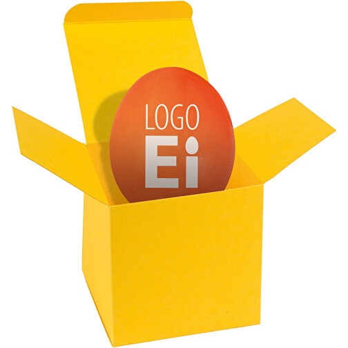 ColorBox LogoEi - Gelb - Orange , orange, Pappe, 5,50cm x 5,50cm x 5,50cm (Länge x Höhe x Breite), Bild 1