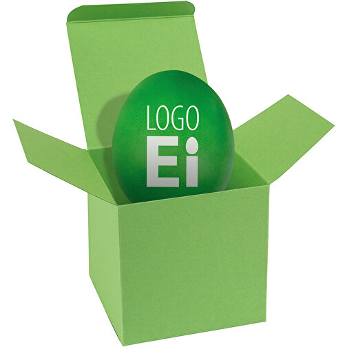 ColorBox LogoEi - Hellgrün - Grün , grün, Pappe, 5,50cm x 5,50cm x 5,50cm (Länge x Höhe x Breite), Bild 1