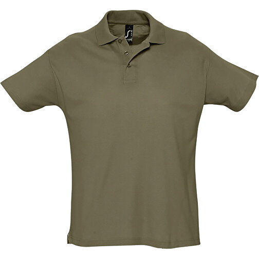 Polo Shirt - Summer Ii , Sol´s, olive-armee-grün, Baumwolle, S, 70,00cm x 50,00cm (Länge x Breite), Bild 1