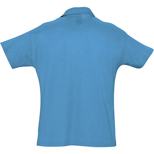 Polo Shirt - Summer Ii , Sol´s, aqua, Baumwolle, XL, 76,00cm x 59,00cm (Länge x Breite), Bild 2