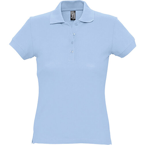 Polo Shirt - Passion , Sol´s, himmelsblau-pique, Baumwolle, XL, 67,00cm x 52,00cm (Länge x Breite), Bild 1