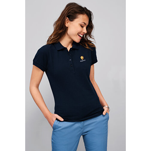 Polo Shirt - Passion , Sol´s, navy, Baumwolle, S, 61,00cm x 43,00cm (Länge x Breite), Bild 4