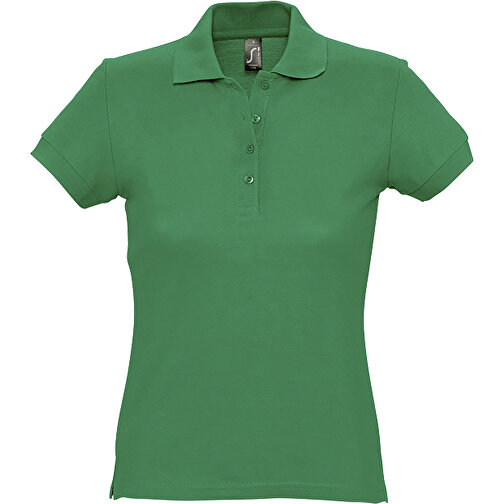 Polo Shirt - Passion , Sol´s, grasgrün, Baumwolle, M, 63,00cm x 46,00cm (Länge x Breite), Bild 1
