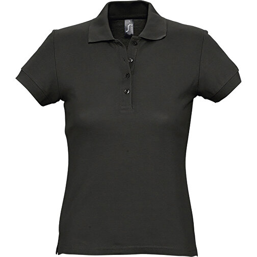 Polo Shirt - Passion , Sol´s, schwarz, Baumwolle, XL, 67,00cm x 52,00cm (Länge x Breite), Bild 1