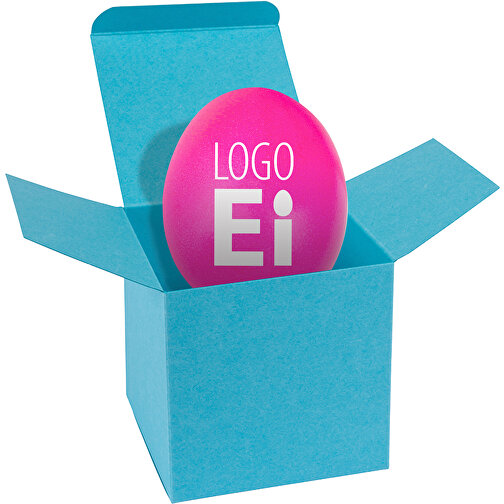 ColorBox LogoEi - Hellblau - Pink , pink, Pappe, 5,50cm x 5,50cm x 5,50cm (Länge x Höhe x Breite), Bild 1