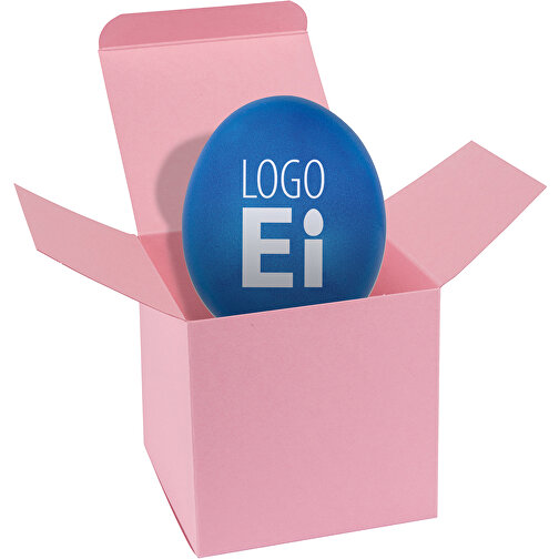 ColorBox LogoEi - Rosa - Blau , blau, Pappe, 5,50cm x 5,50cm x 5,50cm (Länge x Höhe x Breite), Bild 1
