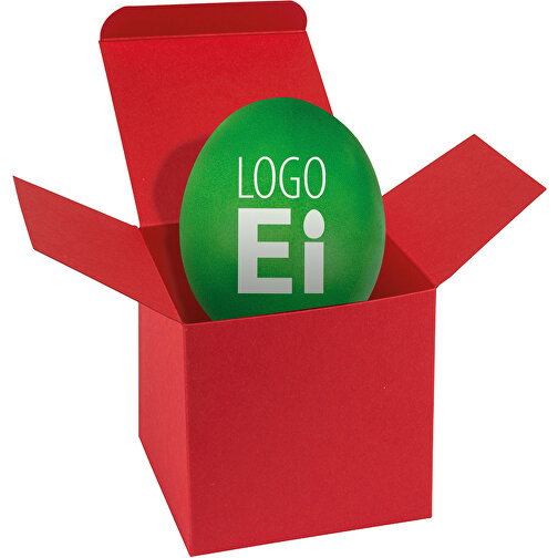 ColorBox LogoEi - Rot - Grün , grün, Pappe, 5,50cm x 5,50cm x 5,50cm (Länge x Höhe x Breite), Bild 1