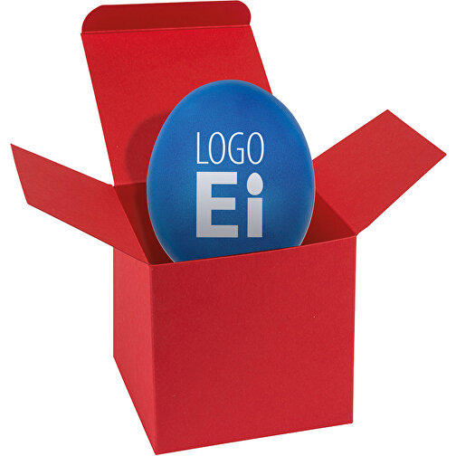 ColorBox LogoEi - Rot - Blau , blau, Pappe, 5,50cm x 5,50cm x 5,50cm (Länge x Höhe x Breite), Bild 1