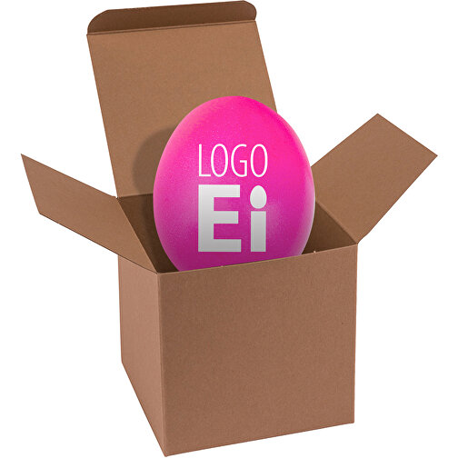 ColorBox LogoEi - Braun - Pink , pink, Pappe, 5,50cm x 5,50cm x 5,50cm (Länge x Höhe x Breite), Bild 1
