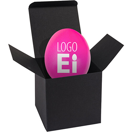ColorBox LogoEi - Schwarz - Pink , pink, Pappe, 5,50cm x 5,50cm x 5,50cm (Länge x Höhe x Breite), Bild 1