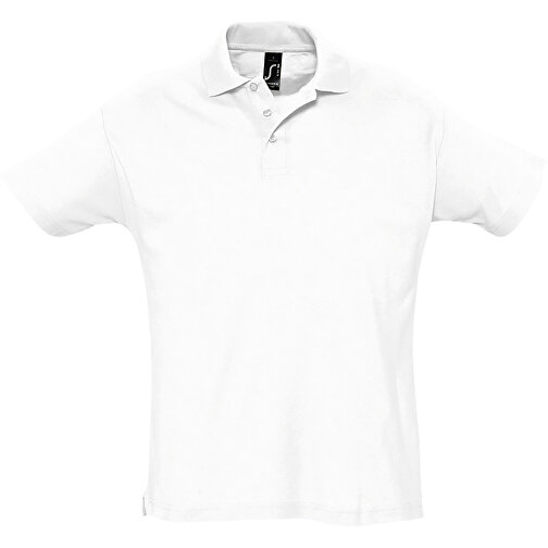 Polo Shirt - Summer Ii , Sol´s, weiß, Baumwolle, XXL, 79,00cm x 62,00cm (Länge x Breite), Bild 1