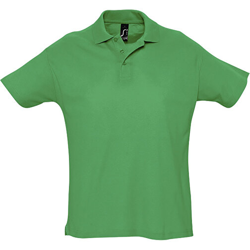 Polo Shirt - Summer Ii , Sol´s, grasgrün, Baumwolle, XL, 76,00cm x 59,00cm (Länge x Breite), Bild 1