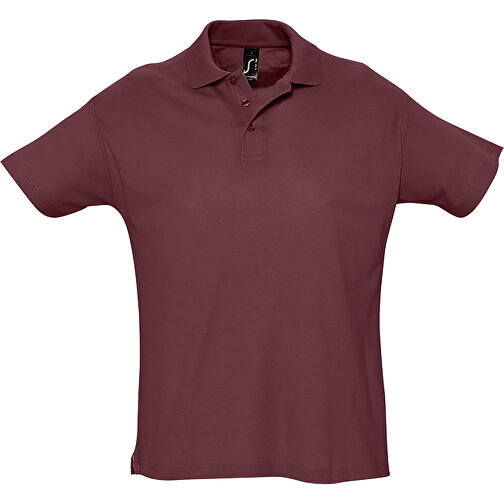 Polo Shirt - Summer Ii , Sol´s, burgund, Baumwolle, XXL, 79,00cm x 62,00cm (Länge x Breite), Bild 1
