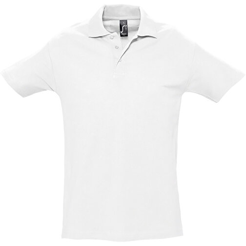 Polo Shirt - Spring Ii , Sol´s, weiß, Baumwolle, S, 70,00cm x 50,00cm (Länge x Breite), Bild 1