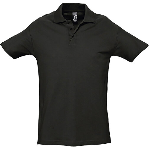 Polo Shirt - Spring Ii , Sol´s, schwarz, Baumwolle, S, 70,00cm x 50,00cm (Länge x Breite), Bild 1