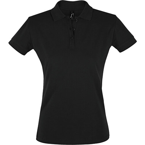 Polo Shirt - Perfect Women , Sol´s, schwarz, Baumwolle, L, 67,00cm x 48,00cm (Länge x Breite), Bild 1