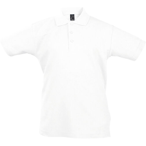 Polo Shirt - Summer Ii Kids , Sol´s, weiß, Baumwolle, XL, 106,00cm x 116,00cm (Länge x Breite), Bild 1