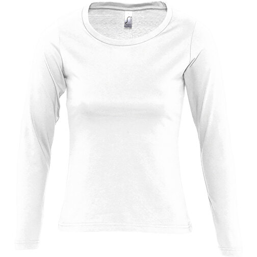 T-Shirt - Majestic , Sol´s, weiß, Baumwolle, M, 62,00cm x 43,00cm (Länge x Breite), Bild 1