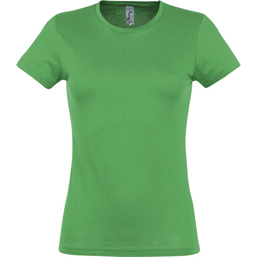 T-Shirt - Miss , Sol´s, grasgrün, Baumwolle, L, 62,00cm x 46,00cm (Länge x Breite), Bild 1