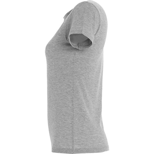 T-Shirt - Miss , Sol´s, graue melange, Baumwolle, L, 62,00cm x 46,00cm (Länge x Breite), Bild 3
