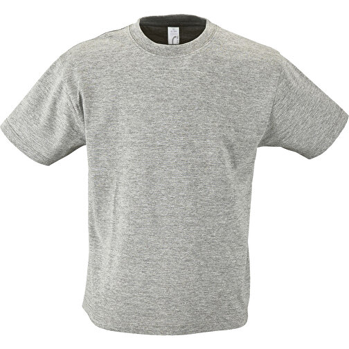 T-Shirt - Regent Kids , Sol´s, graue melange, Baumwolle, XXL, 118,00cm x 128,00cm (Länge x Breite), Bild 1