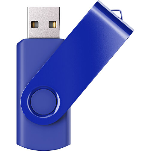 USB-Stick SWING Color 2.0 64 GB , Promo Effects MB , blau MB , 65 GB , Kunststoff/ Aluminium MB , 5,70cm x 1,00cm x 1,90cm (Länge x Höhe x Breite), Bild 1