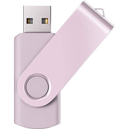 USB-Stick SWING Color 2.0 16 GB , Promo Effects MB , zartrosa MB , 16 GB , Kunststoff/ Aluminium MB , 5,70cm x 1,00cm x 1,90cm (Länge x Höhe x Breite), Bild 1