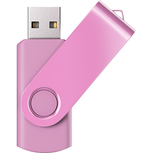 USB-Stick SWING Color 2.0 16 GB , Promo Effects MB , rosa MB , 16 GB , Kunststoff/ Aluminium MB , 5,70cm x 1,00cm x 1,90cm (Länge x Höhe x Breite), Bild 1