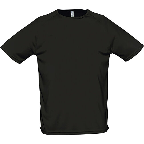 T-Shirt - Sporty , Sol´s, schwarz, Polyester, XL, 76,00cm x 59,00cm (Länge x Breite), Bild 1