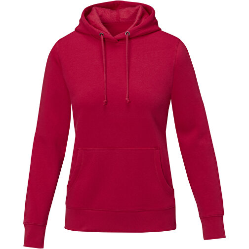 Charon Damen Kapuzenpullover , rot, Strick 50% Baumwolle, 50% Polyester, 240 g/m2, S, , Bild 3