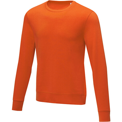 Zenon Herrenpullover Mit Rundhalsausschnitt , orange, Strick 50% Baumwolle, 50% Polyester, 240 g/m2, M, , Bild 1