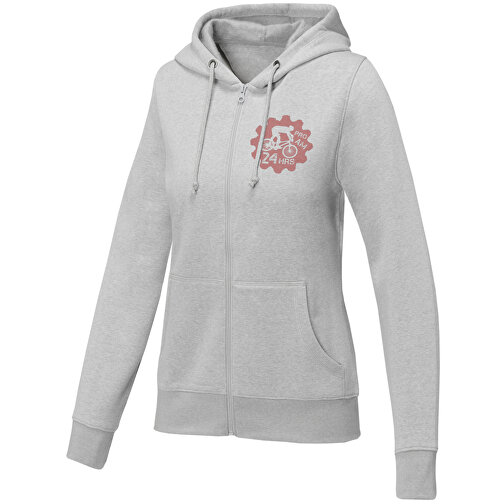 Felpa Theron con cappuccio full zip da donna, Immagine 2