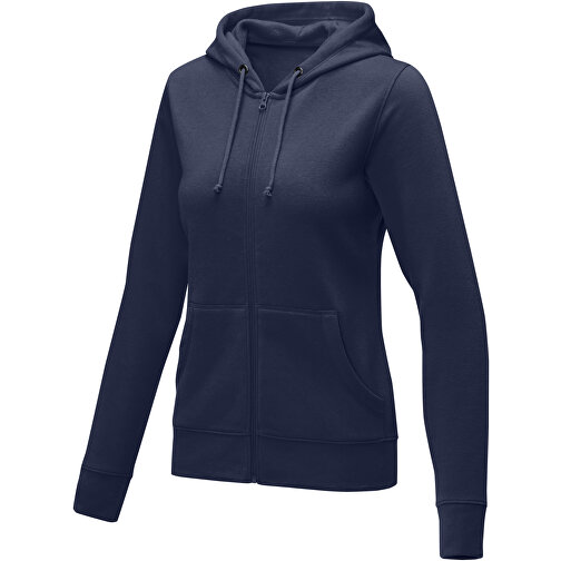 Theron Damen Kapuzenpullover Mit Reissverschluss , navy, Strick 50% Baumwolle, 50% Polyester, 240 g/m2, 3XL, , Bild 1