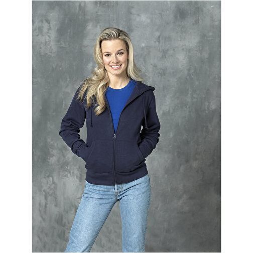 Theron Damen Kapuzenpullover Mit Reißverschluss , navy, Strick 50% Baumwolle, 50% Polyester, 240 g/m2, XXL, , Bild 5