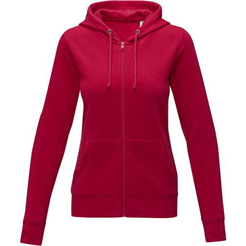 Theron Damen Kapuzenpullover Mit Reissverschluss , rot, Strick 50% Baumwolle, 50% Polyester, 240 g/m2, XL, , Bild 3