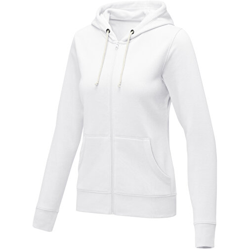 Theron Damen Kapuzenpullover Mit Reissverschluss , weiss, Strick 50% Baumwolle, 50% Polyester, 240 g/m2, 3XL, , Bild 1