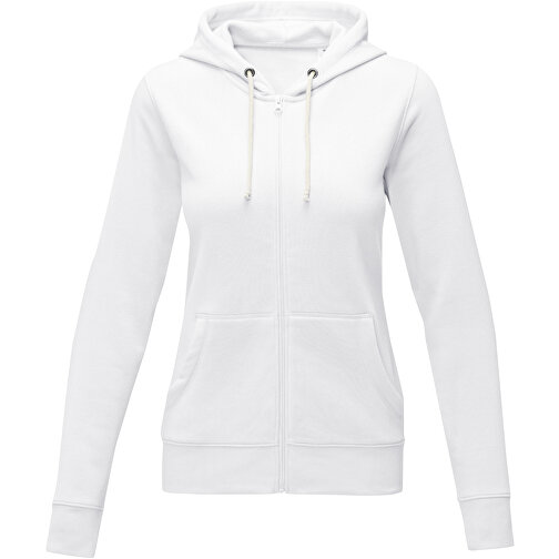 Theron Damen Kapuzenpullover Mit Reißverschluss , weiß, Strick 50% Baumwolle, 50% Polyester, 240 g/m2, 3XL, , Bild 3