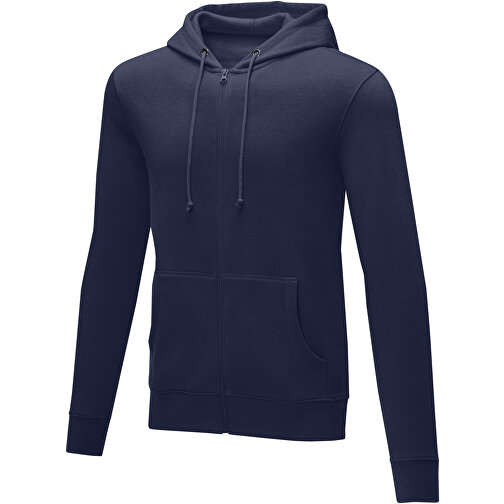 Theron Herren Kapuzenpullover Mit Reissverschluss , navy, Strick 50% Baumwolle, 50% Polyester, 240 g/m2, 2XL, , Bild 1