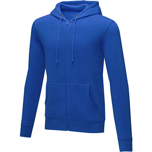 Theron Herren Kapuzenpullover Mit Reissverschluss , blau, Strick 50% Baumwolle, 50% Polyester, 240 g/m2, 3XL, , Bild 1