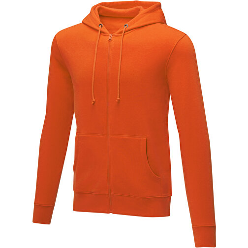 Theron Herren Kapuzenpullover Mit Reißverschluss , orange, Strick 50% Baumwolle, 50% Polyester, 240 g/m2, XXL, , Bild 1